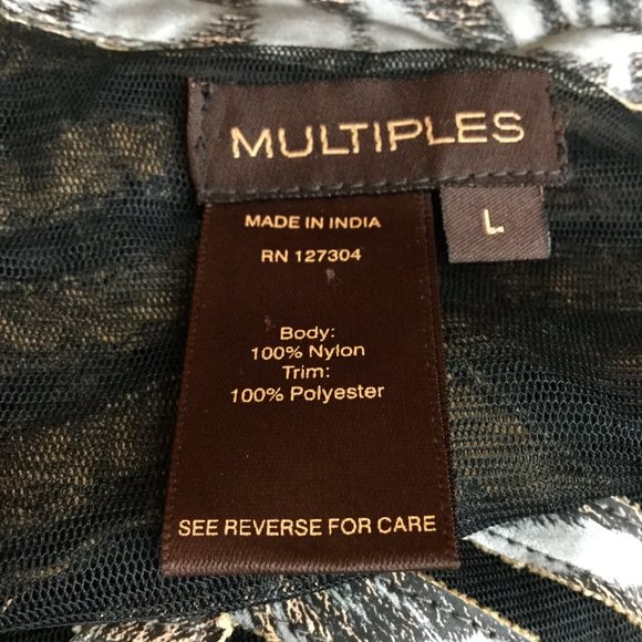 Multiples NWT print zipper long sleeves jacket - Picture 4 of 4